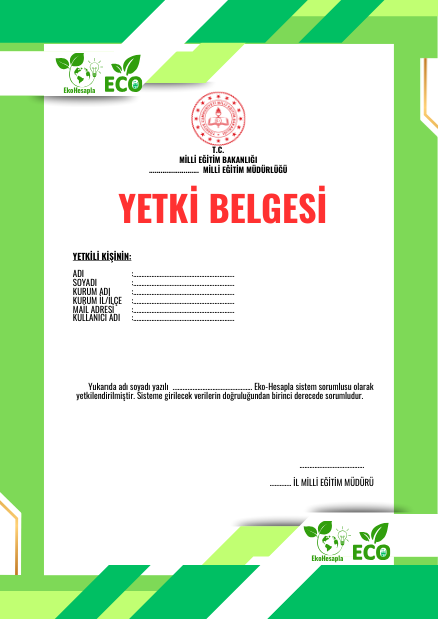 Yetki Belgesi Örneği